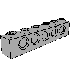 Technic Brick  1 x  6 with Holes