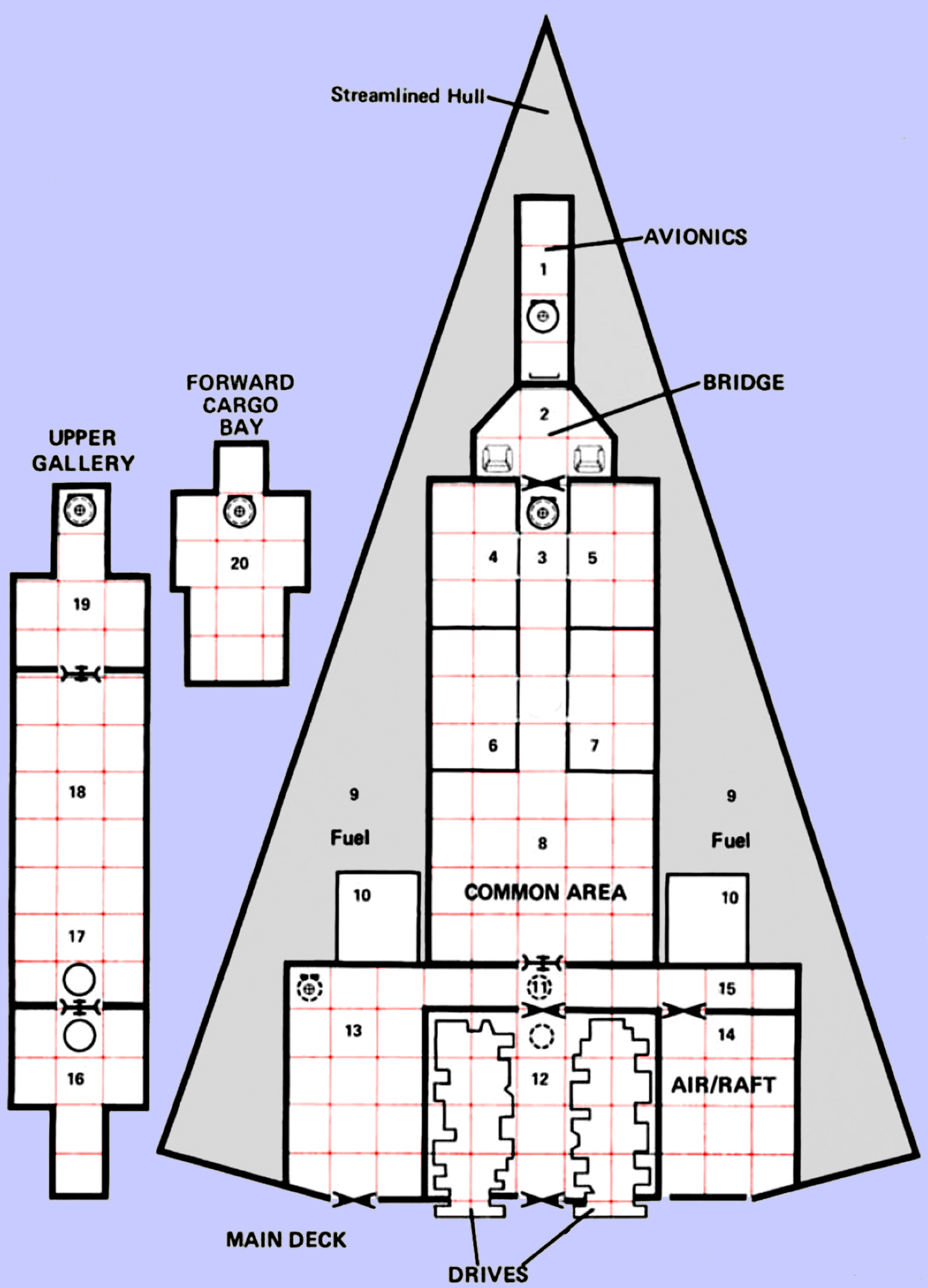 traveller rpg ship deck plans